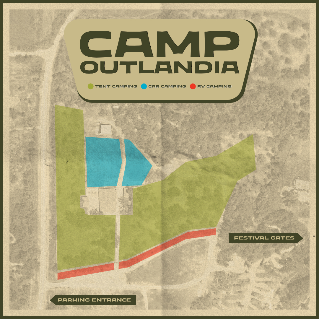 Image showing the camping locations at Camp Outlandia