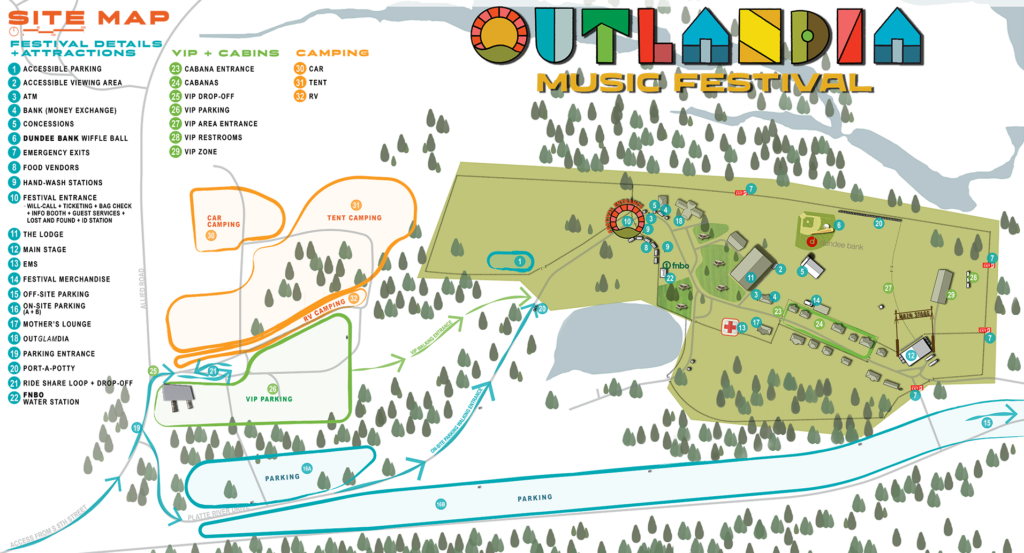 Festival Map Outlandia Music Festival